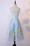 2024 New Arrival Scoop Tulle avec broderie A Line Homecoming Dresses