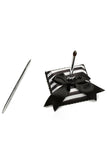 Classic Black &amp; White Bow / Sash Livre &amp; Pen Set