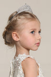 Jolie cubique mariage Zirconia Flower Girl Tiara