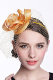 Fashion Cambric Ladies / Net Yarn Avec Fleur Fascinators