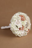 Wedding bouquet Roses ruban avec Broche strass (25 * 15cm de)