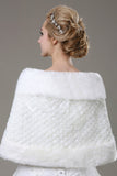 Concise en fausse fourrure de mariage Wrap MPJ140933