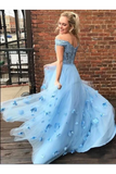 Robe de bal en tulle d&#39;une longueur de deux pieces et longue avec dentelle et longue robe epaule avec fleur