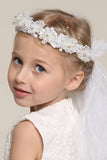 Wedding Flower Girl Head &amp; Wreath main avec de belles fleurs 2 Pieces