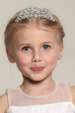 Alliage Avec Classique strass fille fleur Tiaras