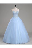 Tulle robe de bal chérie avec des robes de Quinceanera perles longueur de plancher