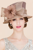 Cambric Elégant Ladies Avec Bowler / Chapeau cloche