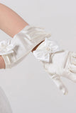 Poignet Longueur de mariage Gants Flower Girl