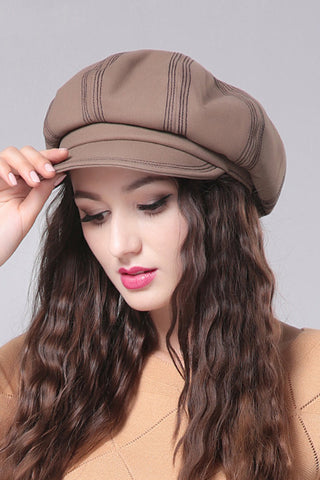 Laine Simple dames Avec Bowler / Chapeau cloche