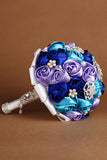 Roses rondes strass Broche cristal Roses bouquet de mariage (26 * 22cm)