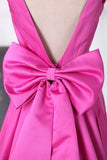 2024 New Arrival V Neck Satin With Bow Knot Mermaid Prom Robes