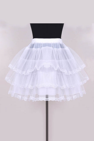 Blanc 3 Tiers Tulle enfants Jupons