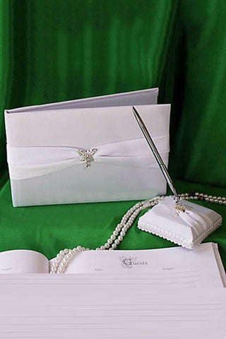 Papillon Conception strass Livre &amp; Pen Set