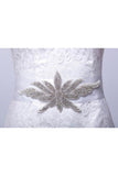 Mariage Graceful satin / Soirée Ruban Sash avec strass