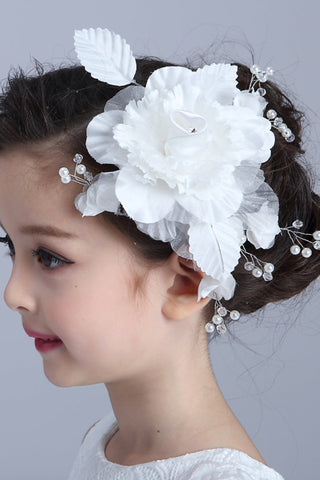 Femmes / Flower Girl&#39;S Tissu / Imitation Perle Headpiece - Mariage / Cérémonie Cheveux Clips