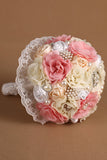 Perle de cristal Roses Flower Girl mariée Corsage Bouquet (27 * 22cm)