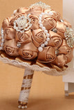 Wedding bouquet Roses ruban avec Broche strass (25 * 15cm de)