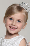 Magnifique mariage Zircon Flower Girl Tiara