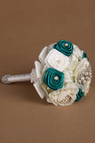 Wedding bouquet Roses ruban avec Broche strass (25 * 15cm de)