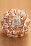 Wedding bouquet Roses ruban avec Broche strass (25 * 15cm de)