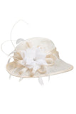 Superbe Cambric dames de plumes et de fleurs Fascinators