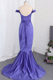 Robes de demoiselle d&#39;honneur 2024 Mermaid Off The Shoulder Satin With Sash